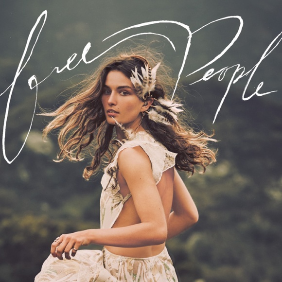 Hippie style box Mystery Box Festival Fringe BOHO free people LACE western dress - Picture 6 of 7